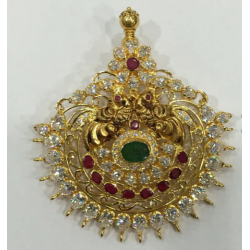 "Peacock Lakshmi Pendant."