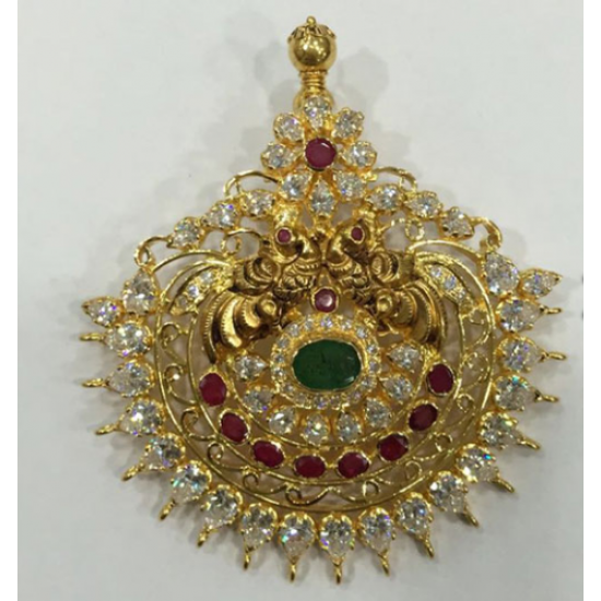 "Peacock Lakshmi Pendant." "Peacock Lakshmi Pendant."